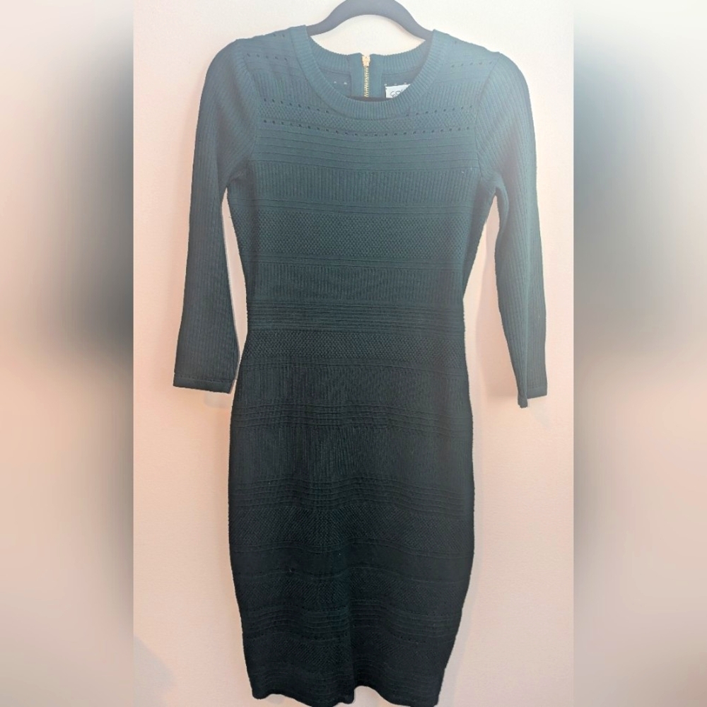 Forest Green Winter Sweater Dress